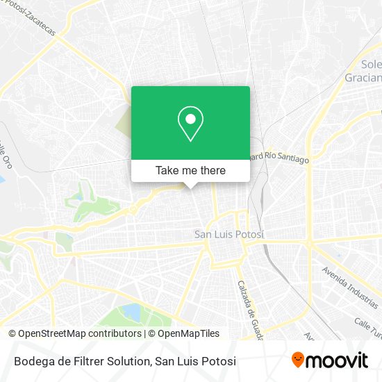 Bodega de Filtrer Solution map