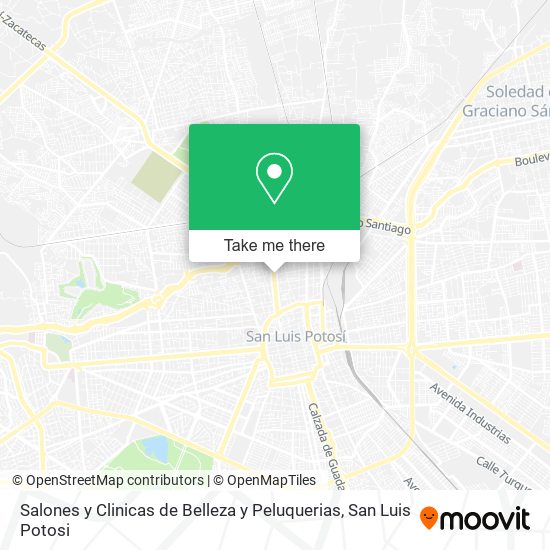 Salones y Clinicas de Belleza y Peluquerias map
