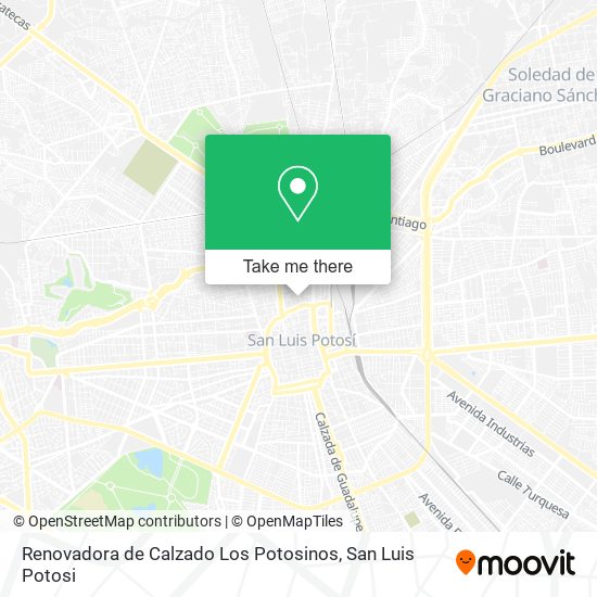 Renovadora de Calzado Los Potosinos map