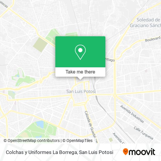 Colchas y Uniformes La Borrega map