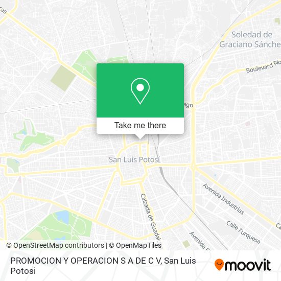 Mapa de PROMOCION Y OPERACION S A DE C V