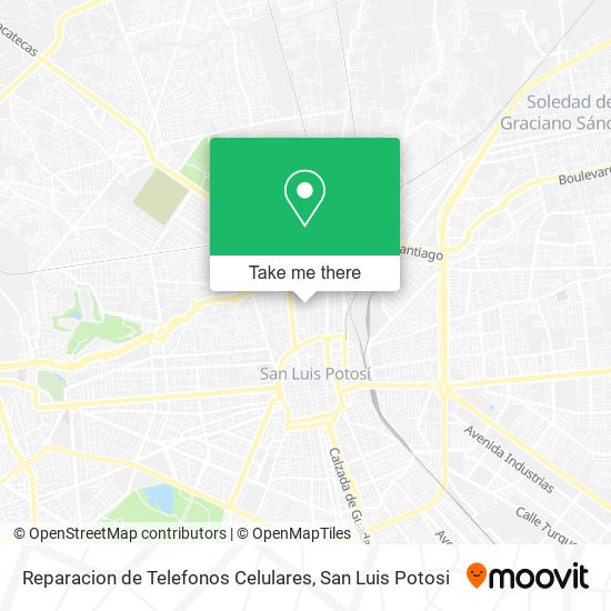 Reparacion de Telefonos Celulares map