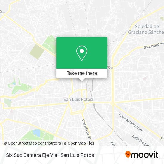 Mapa de Six Suc Cantera Eje Vial