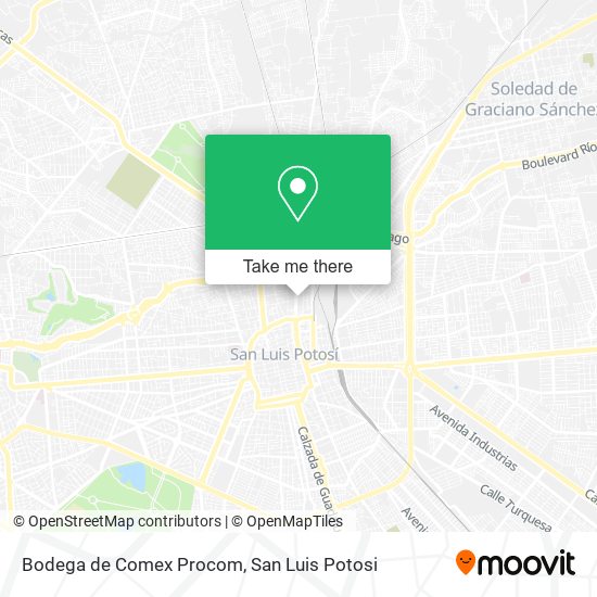 Mapa de Bodega de Comex Procom