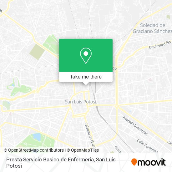 Presta Servicio Basico de Enfermeria map