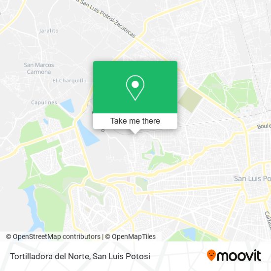 Mapa de Tortilladora del Norte