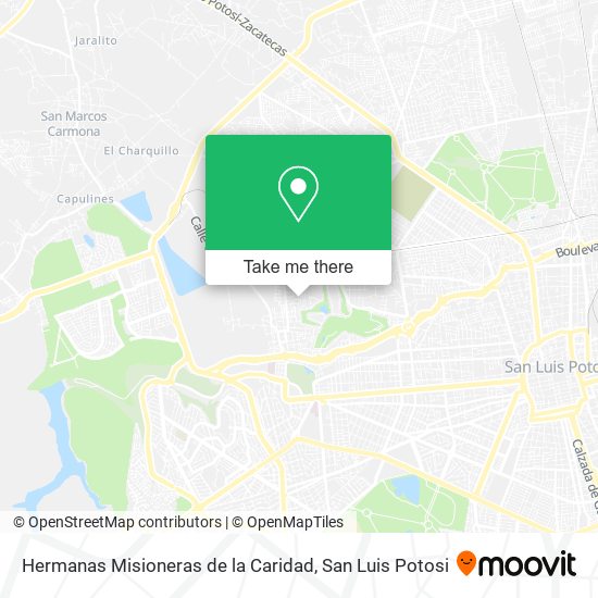 Mapa de Hermanas Misioneras de la Caridad