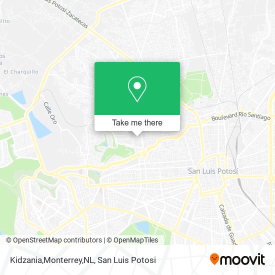 Mapa de Kidzania,Monterrey,NL