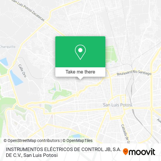 Mapa de INSTRUMENTOS ELÉCTRICOS DE CONTROL JB, S.A. DE C.V.