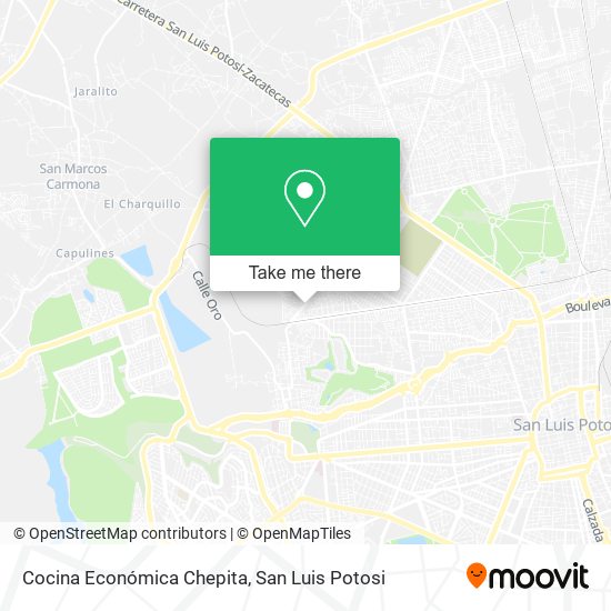 Mapa de Cocina Económica Chepita