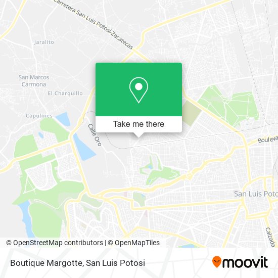 Mapa de Boutique Margotte