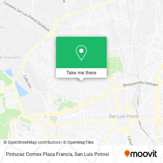 Pinturas Comex Plaza Francia map