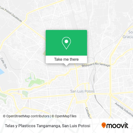 Telas y Plasticos Tangamanga map