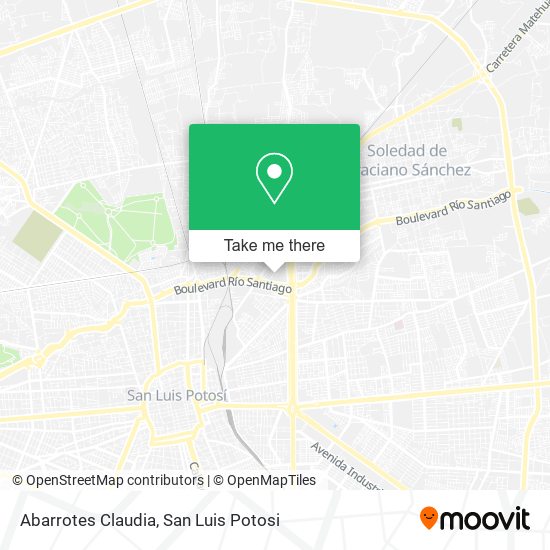 Abarrotes Claudia map