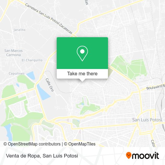 Venta de Ropa map