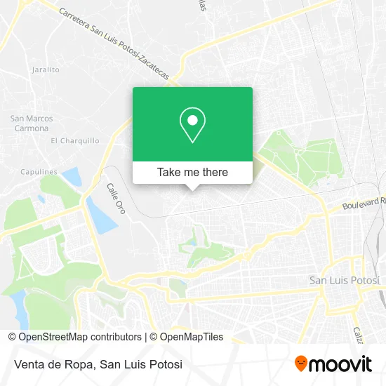 Mapa de Venta de Ropa