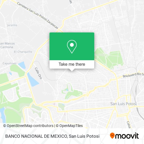 BANCO NACIONAL DE MEXICO map