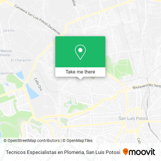 Tecnicos Especialistas en Plomeria map