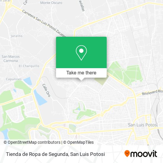Mapa de Tienda de Ropa de Segunda