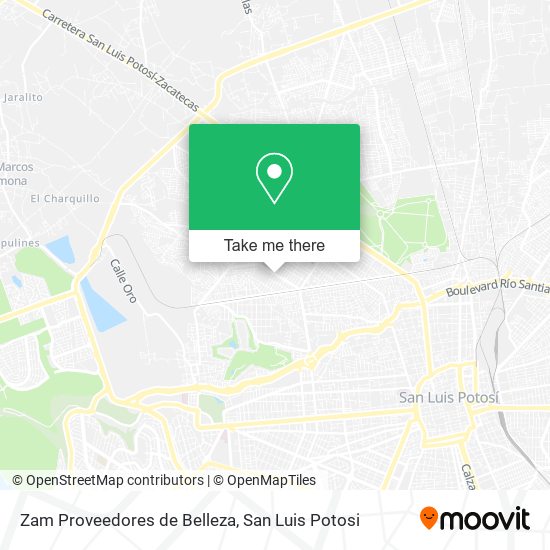 Zam Proveedores de Belleza map