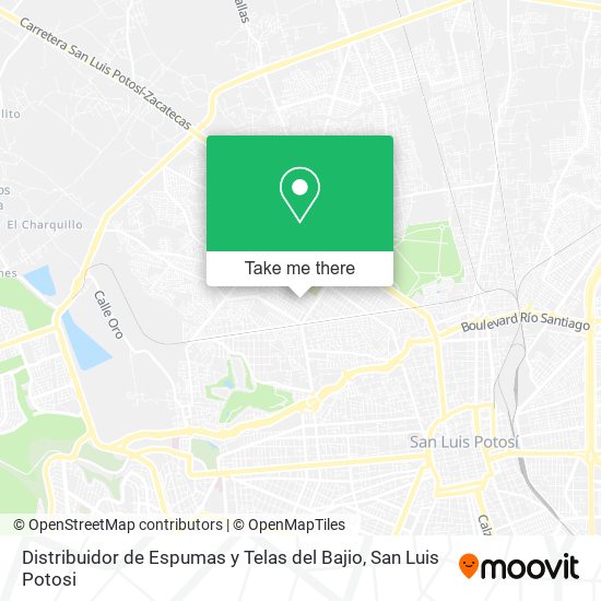 Distribuidor de Espumas y Telas del Bajio map