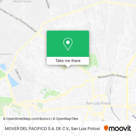 MOVER DEL PACIFICO S.A. DE C.V. map