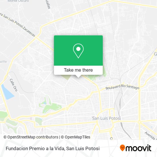 Fundacion Premio a la Vida map