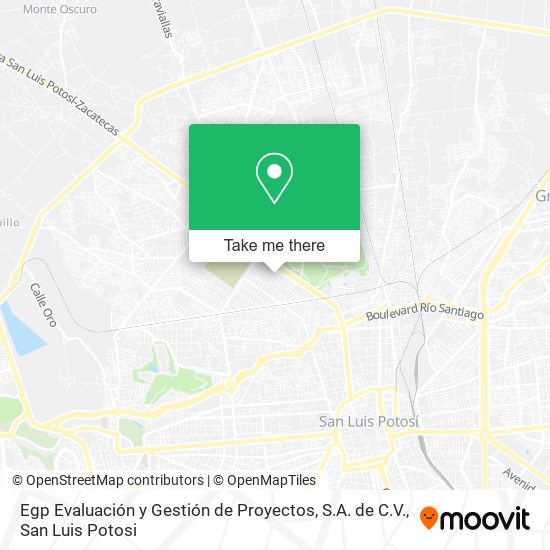 Mapa de Egp Evaluación y Gestión de Proyectos, S.A. de C.V.