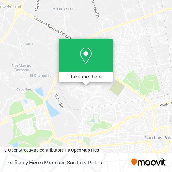Perfiles y Fierro Merinser map