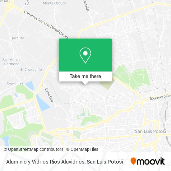 Aluminio y Vidrios Rios Aluvidrios map