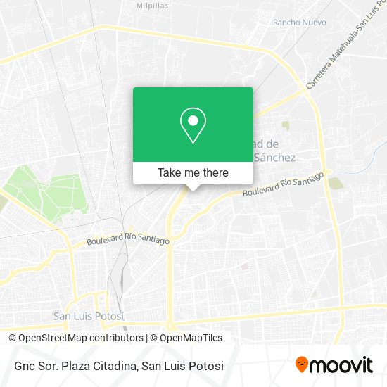 Mapa de Gnc Sor. Plaza Citadina