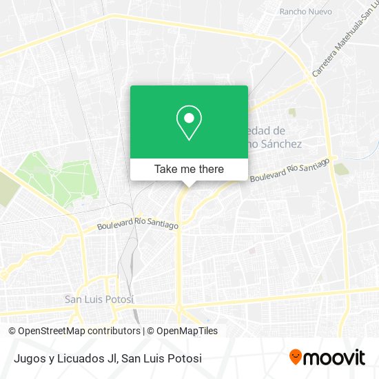 Mapa de Jugos y Licuados Jl