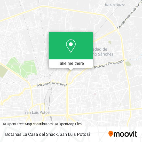 Botanas La Casa del Snack map