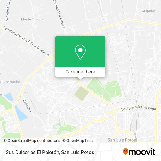 Sus Dulcerias El Paletón map