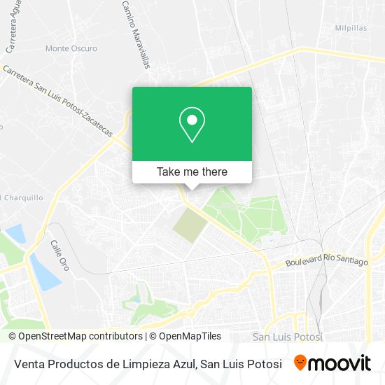 Venta Productos de Limpieza Azul map