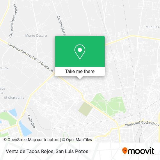 Mapa de Venta de Tacos Rojos
