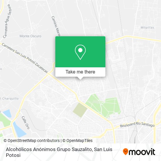 Alcohólicos Anónimos Grupo Sauzalito map