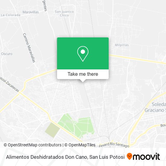 Mapa de Alimentos Deshidratados Don Cano
