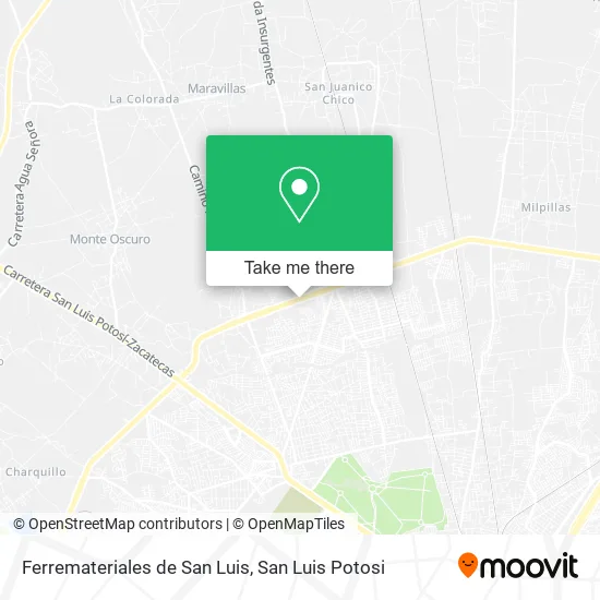 Mapa de Ferremateriales de San Luis