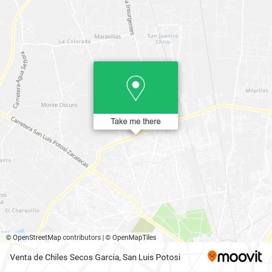 Mapa de Venta de Chiles Secos Garcia