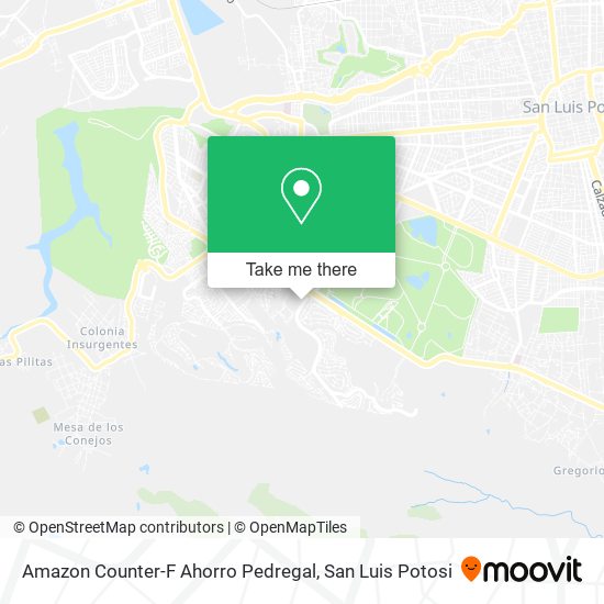 Amazon Counter-F Ahorro Pedregal map