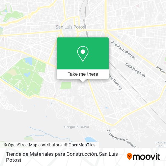 Mapa de Tienda de Materiales para Construcción