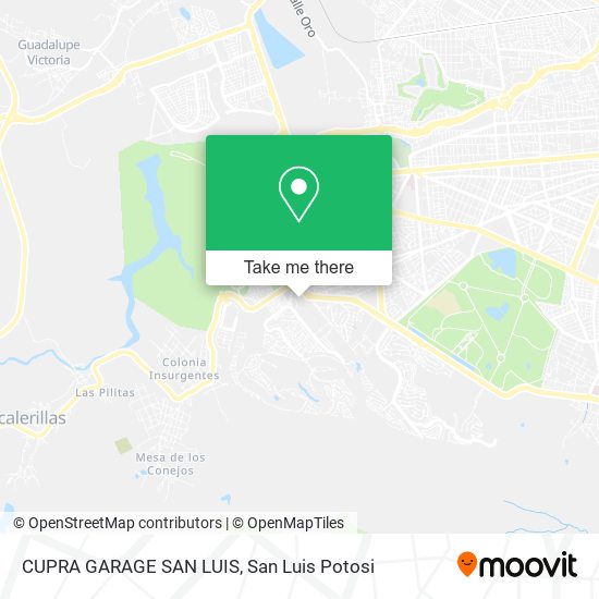 CUPRA GARAGE SAN LUIS map
