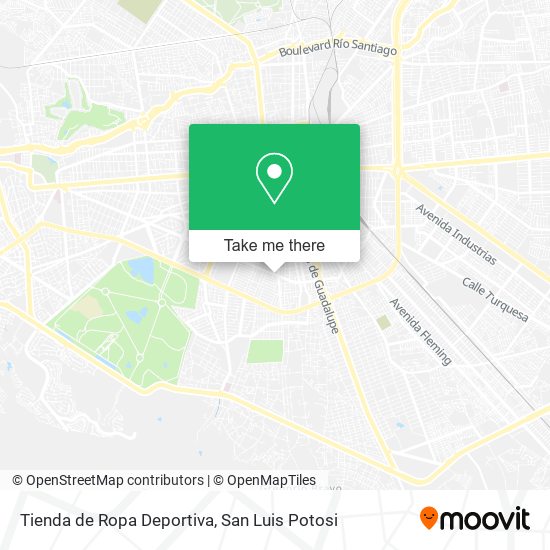 Tienda de Ropa Deportiva map