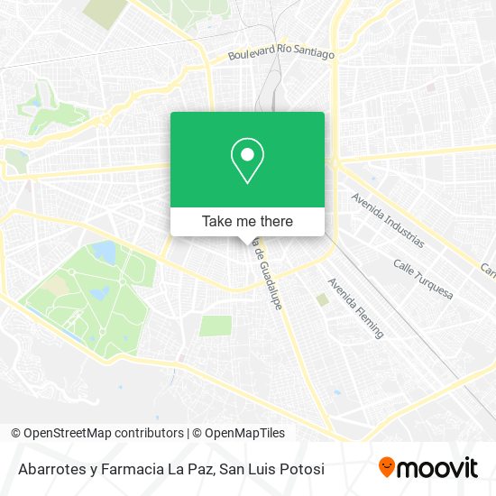 Mapa de Abarrotes y Farmacia La Paz