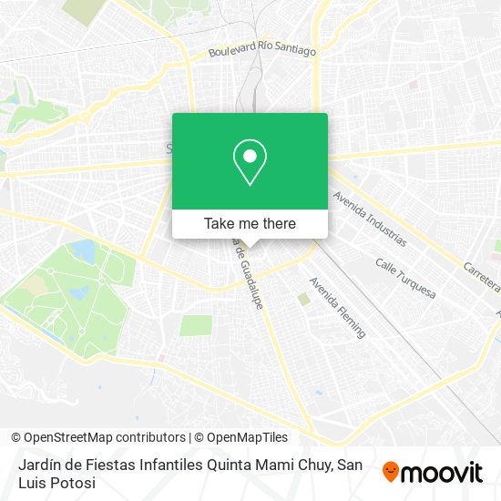 Mapa de Jardín de Fiestas Infantiles Quinta Mami Chuy