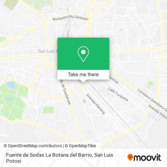 Mapa de Fuente de Sodas La Botana del Barrio