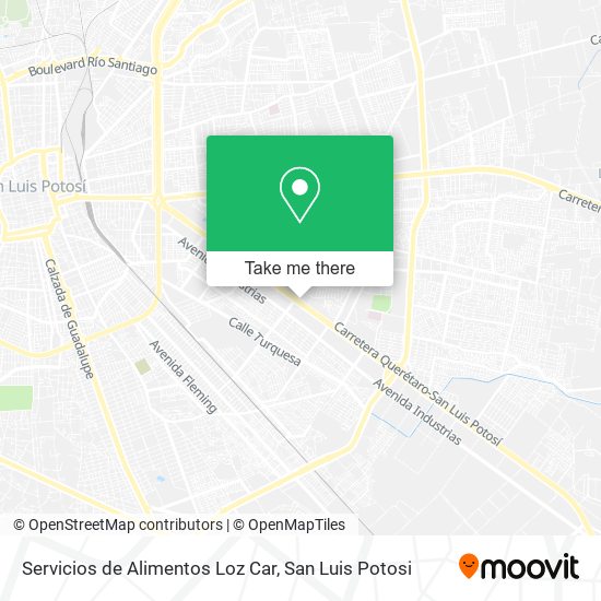 Mapa de Servicios de Alimentos Loz Car