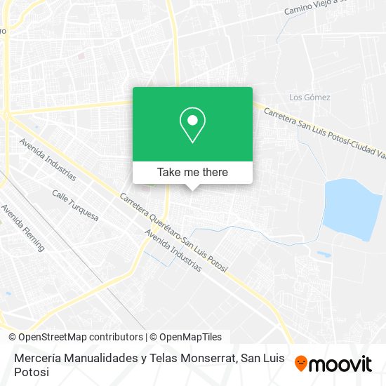 Mapa de Mercería Manualidades y Telas Monserrat