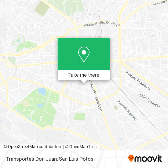 Transportes Don Juan map